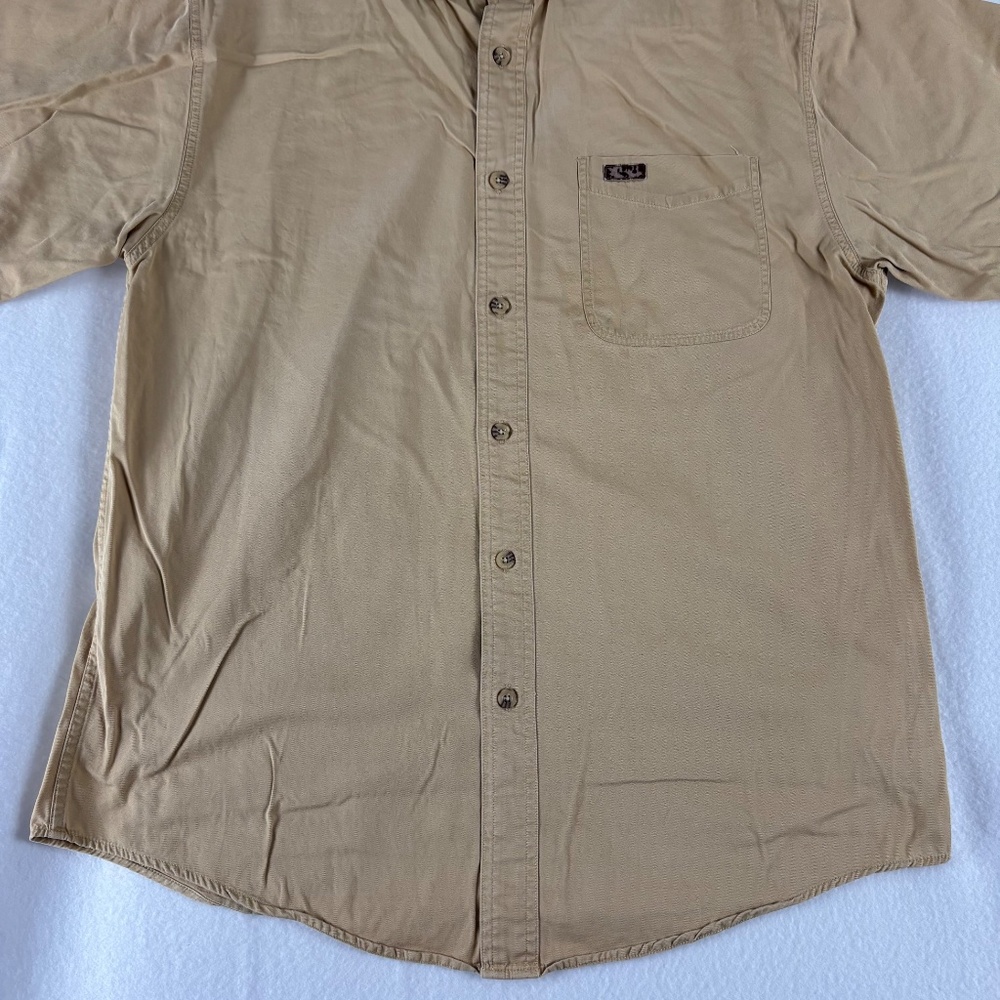 Carhartt, 100% Cotton, Button Down Shirt, Short‎ Sleeve, Men's Size M, Rugged - Picture 3 of 10